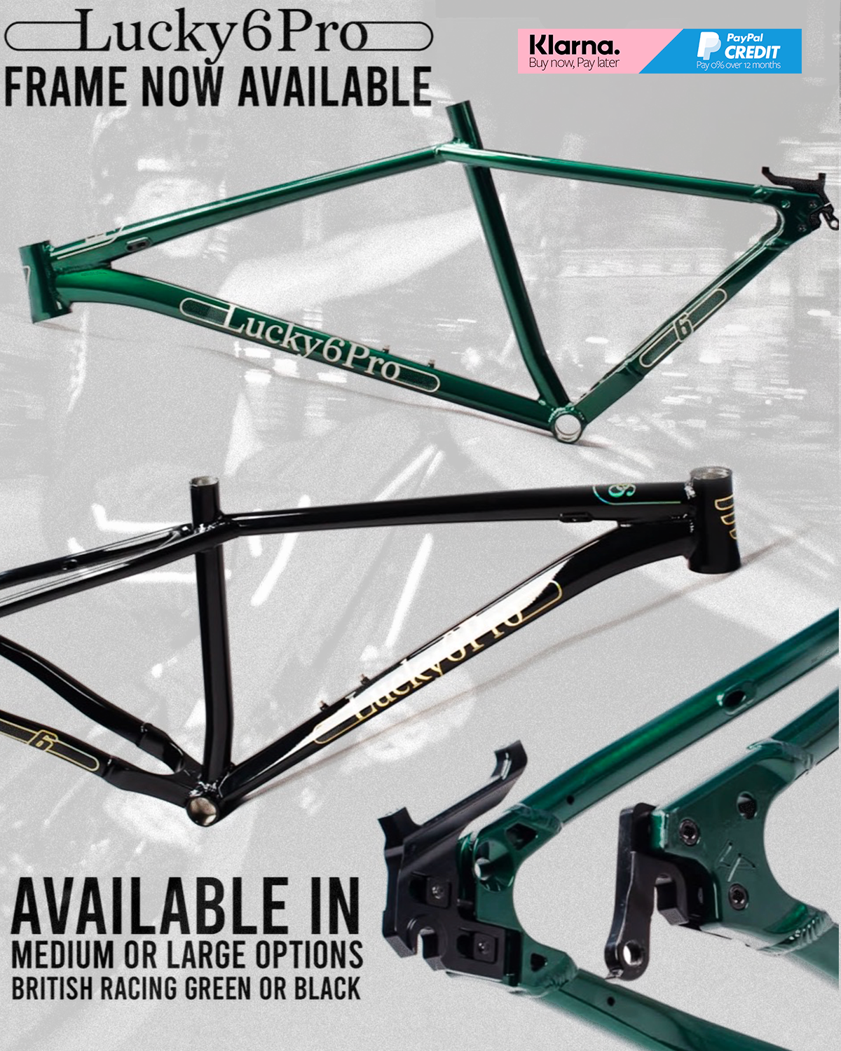 Lucky 6 PRO Frame - Designed for work, Built for SPEED
